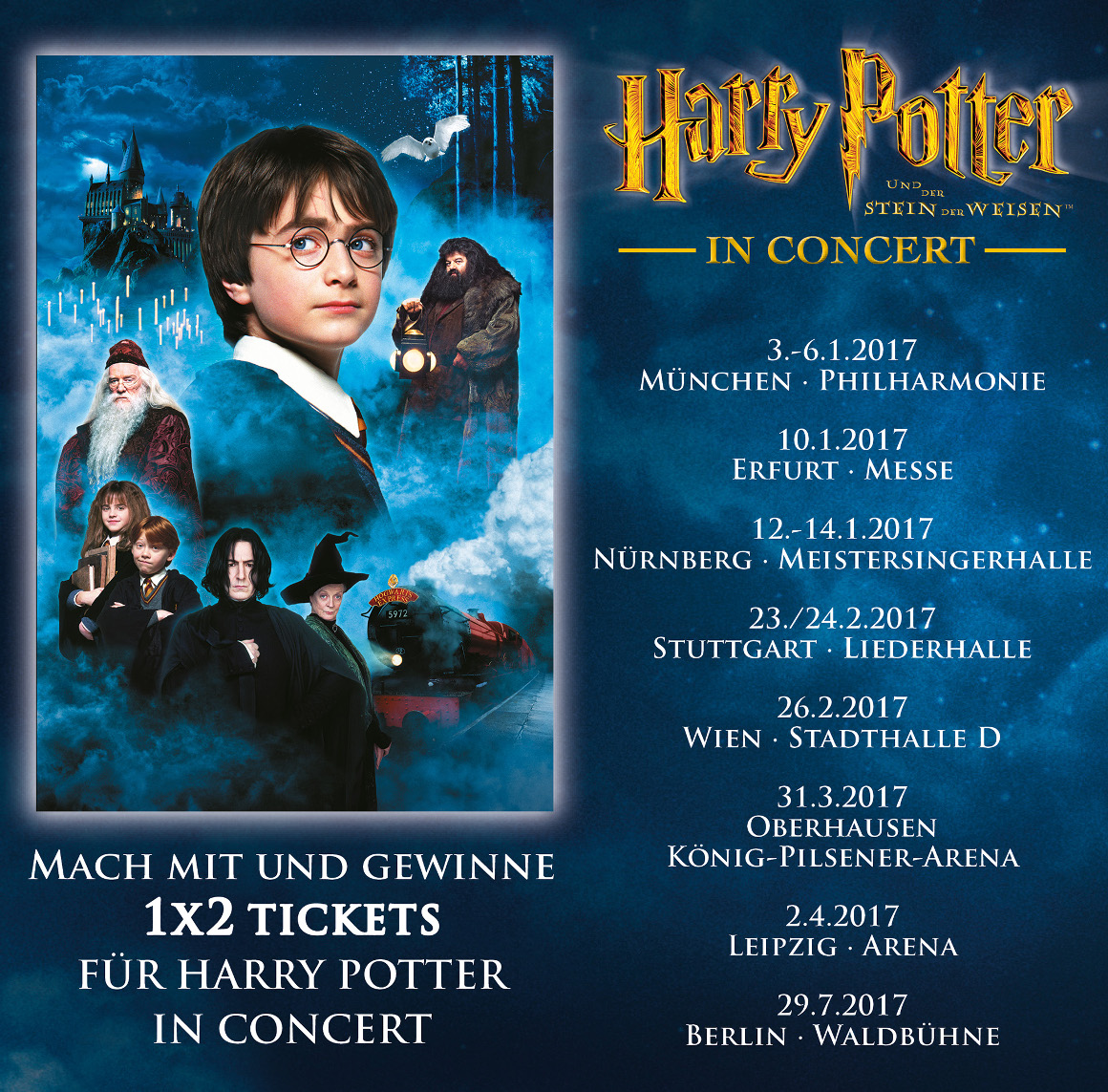 Harry Potter in Concert Termine + Gewinnspiel
